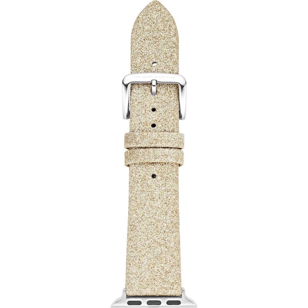 Kate Spade Gold Glitter Leather Apple Watch Strap